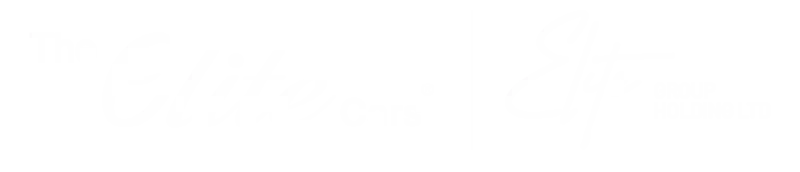 Elite Cars Logo White